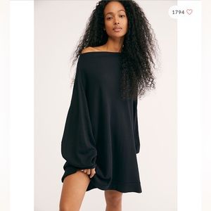 Free People Black Sweater Dress M